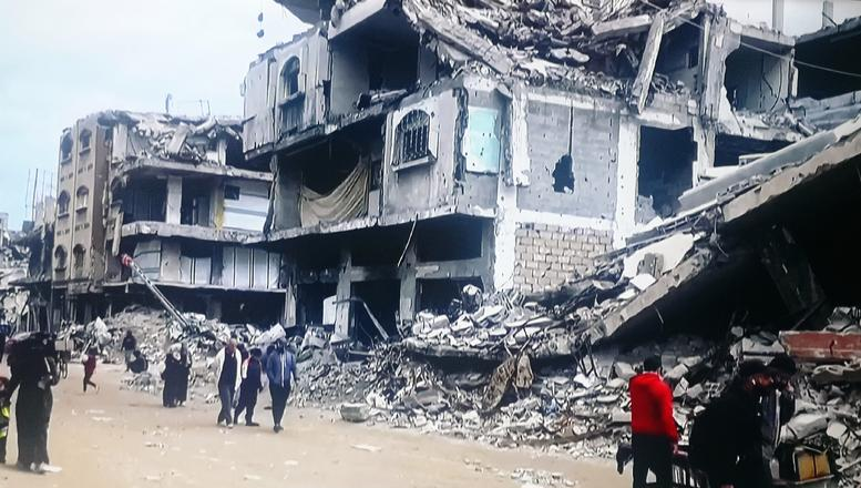 _加沙食品分发站再次爆发混乱_加沙食品分发站再次爆发混乱