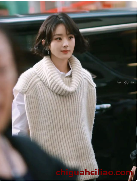 赵丽颖时尚蜕变:短发造型惊艳,减龄时尚